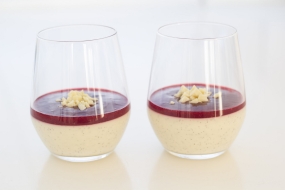 Panna Cotta Med Hindbærcoulis
